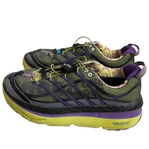 Hoka mafate 3 sz 9.5 One One Women Trail Running Shoes Olive Zero Gravity Hubble